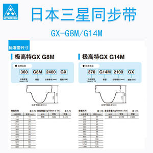 Correa de Transmisión Síncrona de Alta Tecnología MITSUBOSHI Samsung 330G8M896 GX Original Importada G8M800 Original Importada - Product Image 3
