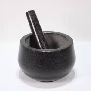高品質 エコフレンドリー 御影石 乳鉢・乳棒セット カスタマイズ包装 | 調味料 ペースト ワカモレ ハーブ スパイス 粉砕用ツール - Product Image 4