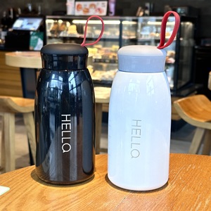 Hello <b>Cup</b> Stainless Steel <b>Insulated</b> Water Bottle 500Ml Travel Portable Red White Black Unisex Student Use - Product Image 3