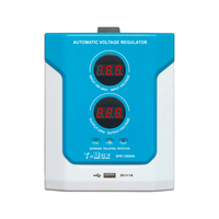 Régulateur de tension automatique de bureau monophasé avec relais, stabilisateur, port USB 5V personnalisable
