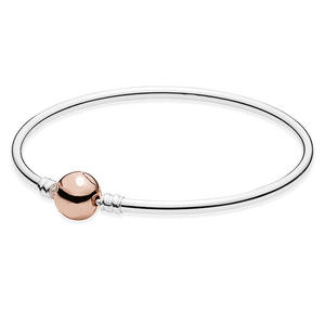 Venta al por mayor de fábrica: Pulsera clásica PandoraES de plata de ley 925 para mujer, cadena de hueso de serpiente, joyería de alta gama DIY - Product Image 5