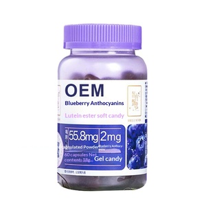 Gummies à la <span class=keywords><strong>myrtille</strong></span>, anthocyanine et ester de <span class=keywords><strong>lutéine</strong></span>, virales sur TikTok, personnalisation OEM sous marque privée, non destinées aux enfants, pour une meilleure densité osseuse - Product Image 5