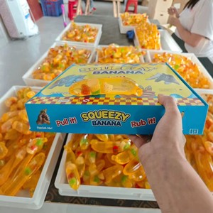 Jouet sensoriel transparent en forme de banane, bonbon gélifié anti-stress pour enfants, cadeau de fête - Product Image 4