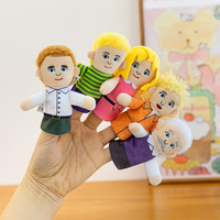 Set Boneka Jari Plush Lembut 9cm, Boneka Tangan Serangga & Hewan untuk Anak-anak Bermain Peran dan Menceritakan Cerita