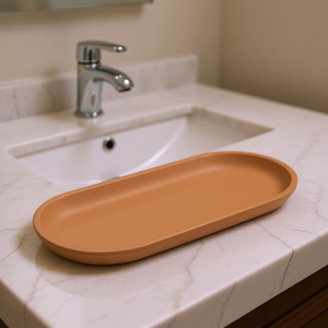 Bandeja de Cerámica Rectangular Mainstays con Acabado Mate, Organizador para Baño, Bandejas de Almacenamiento para Tocador - Product Image 2