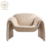 Fauteuil d'appoint au design moderne et minimaliste de luxe, fauteuils bas, fauteuil de détente, salon, hôtel, villa, bureau à domicile, chambre à coucher, utilisation en tissu