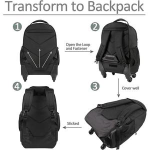 Nueva <span class=keywords><strong>mochila</strong></span> con ruedas de 4 ruedas para mujeres y hombres, resistente al agua, para viajes de negocios, mochilas con ruedas grandes, bolsa para ordenador portátil con ruedas de 16,5 pulgadas - Product Image 2