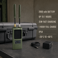 Détecteur de drones portable robuste IP54 -20 à +60 degrés 100 MHz-8 GHz Ultra large bande DJI Autel FPV Contre-UAV