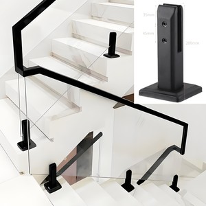 Clôture en <span class=keywords><strong>verre</strong></span> moderne pour extérieur, garde-corps en <span class=keywords><strong>verre</strong></span> facile à installer, poteau de fixation moderne, garde-corps en acier inoxydable - Product Image 1