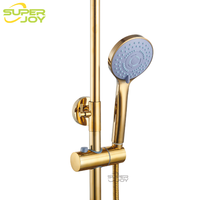 Colonne de douche complète de luxe en acier inoxydable avec robinet de salle de bain et système de douche pluie pour l'Afrique de l'Ouest (Togo, Ghana)