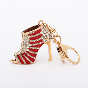 Tùy Chỉnh Kim Loại Nữ Tính Keychain Cao Gót Móc Chìa Khóa Pha Lê Vòng Chìa Khóa Mặt Dây Chuyền Của Mẹ Quà Tặng Túi <span class=keywords><strong>Keyring</strong></span> - Product Image 6