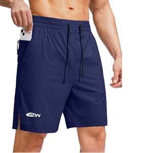 Men's Lightweight Mid Gym Workout <b>Shorts</b> Quick Dry Jogger Pockets Solid Pattern Bodybuilding Weightlifting Knitted Plain Dyed - Product Image 1