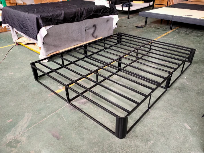room furniture upholstered mattress platform twin bed metal foundation