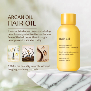 Boîte de Kit de Soins Capillaires d'Argan de Marque Privée Shampooing et Après-Shampooing à l'Huile Capillaire d'Argan Naturel 3 en 1 Nettoyage Hydratant Nourrissant - Product Image 4