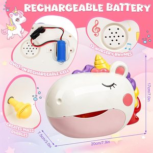 Jouets de bain pour enfants, machine à bulles rechargeable, machine à bulles automatique avec 12 musiques, jouet aquatique pour baignoire et douche, jouets de bain pour bébé - Product Image 4