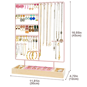 Jewelry Display Rack Small Accessories Hanging Rack Earrings Bracelets Necklace Pendant <b>Storage</b> <b>Shelf</b> - Product Image 2