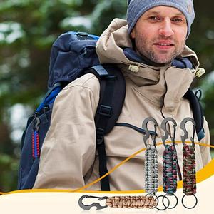 Irondonkey ที่เปิดขวดปีนเขายุทธวิธี<span class=keywords><strong>ก</strong></span>ลางแจ้งเจ็ดแ<span class=keywords><strong>ก</strong></span>นร่มเชือ<span class=keywords><strong>ก</strong></span>ทอ550 paracord พวงกุญแจ<span class=keywords><strong>ก</strong></span>ารอยู่รอด - Product Image 4