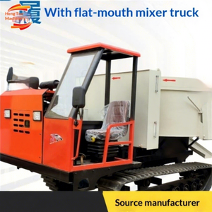 Camion malaxeur à béton diesel à quatre roues avec une productivité de 13 m³/h, moteur et pompe automatiques, portable - Product Image 1