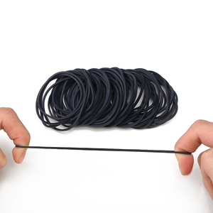 Fascia di gomma per capelli di colore nero resistente di alta qualità per ufficio soldi fascia di gomma - Product Image 3