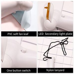 Ventilador de Mano LED Personalizado con Mensaje y Logotipo, Mini, Portátil, con Luces Intermitentes, para Regalos Promocionales - Product Image 5