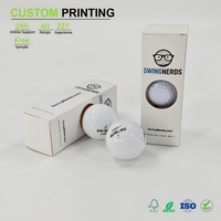 Boîte à balles de golf personnalisée avec logo, emballage cadeau en carton avec fenêtre en PET, étui pour balles de golf, prix de gros d'usine, QY Packaging