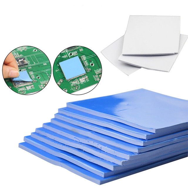 Blue/white 3mm Thick Thermal Pad GPU CPU Heatsink Cooling Conductive Silicone Pad Thermal Pad Spare Parts