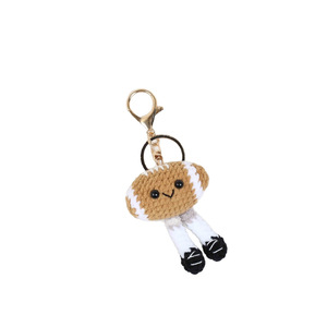 <b>Mini</b> Hand Made Crochet Doll Baseball Keychain Knit Knitted Yarn Amigurumi Crochet Sports Baseball Dolls Keychain <b>Keyring</b> Pendant - Product Image 5