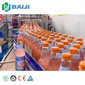 Factory price small glass bottle carbonated soft drink mixing filling capping machine beverage bottling line