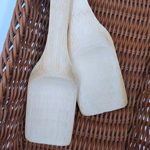 1 Yuan 2 Yuan Bamboo Stir-fry Spatula Non-stick Pan Special Bamboo Spatula Household High Temperature Resistant Bamboo Spatula - Product Image 3