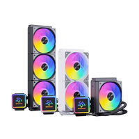 SNOWMAN 360mm ARGB RGB AIO Refroidisseur LED 5V 3pin CPU Refroidissement Par Eau 12V Liquide Cuivre Aluminium Radiateur PWM PC Ordinateur Processeur