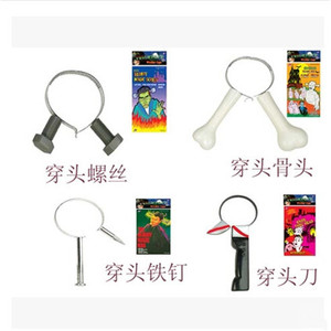 Couteau à tête en plastique FANKASI, accessoire de Halloween, jouet de farce, accessoire de costume pour fête, accessoire de film - Product Image 5