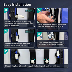 Botón de descarga de plástico ABS de doble flujo, repuesto compatible con cisternas ocultas Geberit - Product Image 5