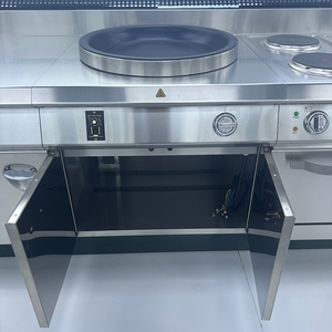 KOCHEF <span class=keywords><strong>Friteuse</strong></span> électrique commerciale à boulettes avec design à vue ouverte et armoire de rangement-Équipement de cuisine pour restaurant - Product Image 3