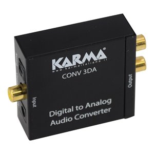 Convertidor de Audio Digital a Analógico con Conector para Auriculares Negro CONV 3DA - Product Image 3