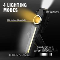 Lampe Rechargeable professionnelle Portable chaude lampe de poche magnétique torches lampe de travail réparation de voiture lumière de travail