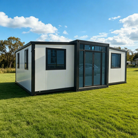 Maison conteneur extensible de 40 pieds à assemblage rapide et mobile, moderne et polyvalente, pour bureau, école, atelier, bâtiment de bureaux préfabriqué