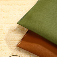 Classeur en cuir PU résistant à l'eau de taille A4 personnalisé avec motif de sac organisateur de documents de bureau souple utilisation de bureau scolaire