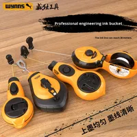 Seau à encre/poudre en ABS Wynn's, outils de marquage de ligne pour le travail du bois, chantier de construction, électricien, dispositif de ligne élastique
