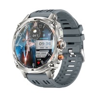 Montre connectée pour homme V95 pour appels, prête pour le sport, résistante à l'eau 30m, écran AMOLED 1,75 pouces, suivi de la fréquence cardiaque, de la santé et du sommeil, 7-14