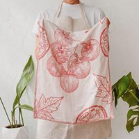 Thickened High Absorbency Cotton Tea Towel Elegant Lint Free Kitchen Wipe Towel for Daily Household and Catering Use