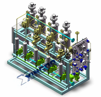 Électrolyse alcaline de l'eau d'usine de générateur de l'hydrogène H2 pour la production d'oxy-hydrogène et d'ammoniaque