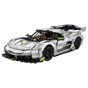 1/8 Fantasma KoenigseggレーシングカーモデルC61048WビルディングブロックアセンブリDIYおもちゃ (4346PCS)