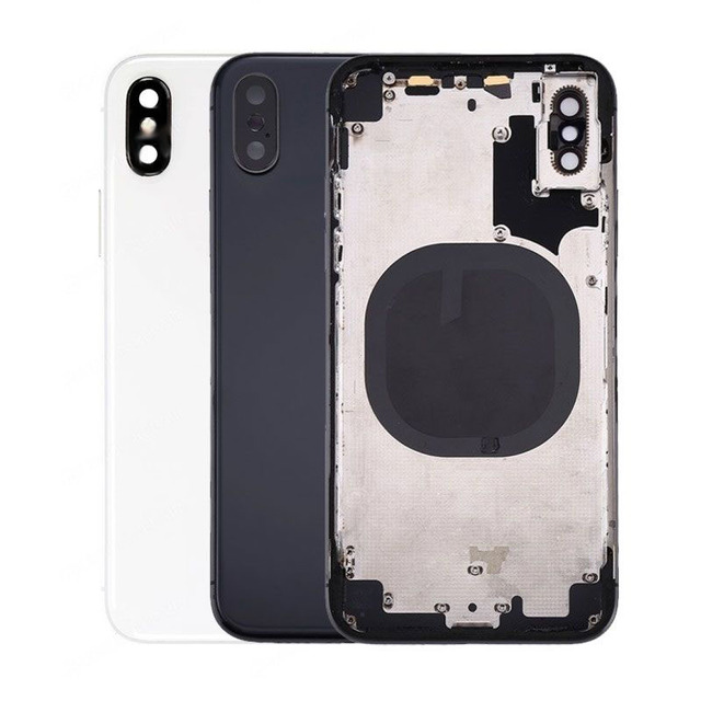 Original Back Glass Cell Phone Housing for iPhone X Battery Back Cover with Bar Design