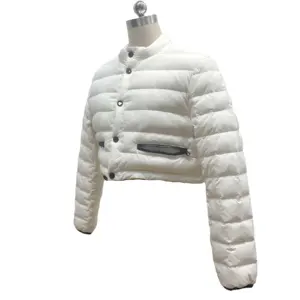 Fashion Midriff Baring Tops High Quality Thick Trendy Women's Down Coats Winter Clothes Custom Logo Lady Down Jackets