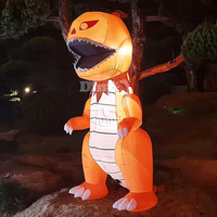 Offre Spéciale Orange Vert Blow Ups Yard Décoration Grand Extérieur Halloween vacances Gonflable Citrouille Dinosaure pour la Fête