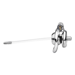 FRRK-279 Dispositivo de Castidad Metálico, Jaula para Pene con Catéter, Venta al por Mayor, Jaula de Castidad Plana, Fábrica, BDSM, Piercing de Glande - Product Image 3