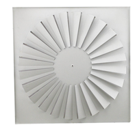 Diffuseur de ventilation à vortex rond réglable pour climatiseur industriel moderne, pour usage extérieur