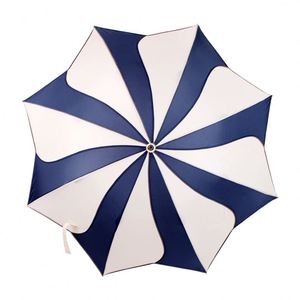 Nuevo Paraguas Clásico Automático de Doble Uso para Publicidad y Regalo, Mango Largo, Pétalos de Magnolia Azul y Blanco, Venta al por Mayor, para Días Lluviosos y Soleados - Product Image 2