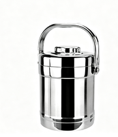 Boîte à lunch en acier inoxydable cylindrique, étanche, écologique, design moderne, pour nouveau-nés et usage quotidien, en carton