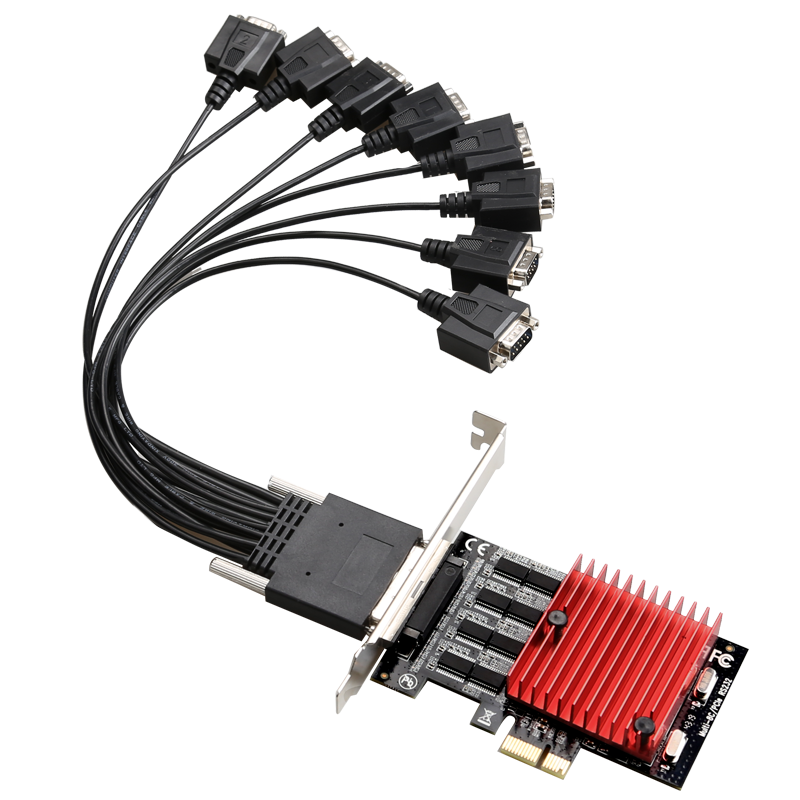 Factory Directly 8-Port RS232 PCI Express Serial Card 8 Serial Expansion Card Other Computer Accessories